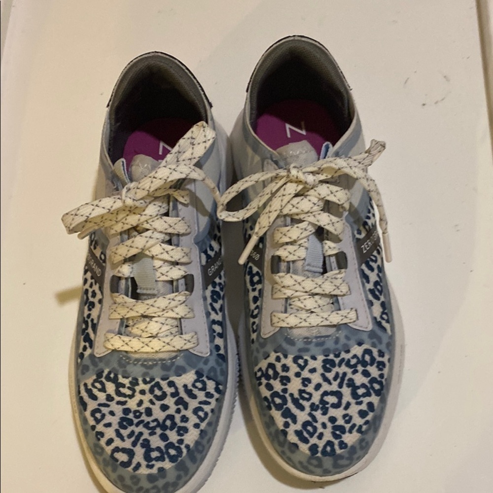 Leopard Print Sneakers with White Laces cole haan zero grand